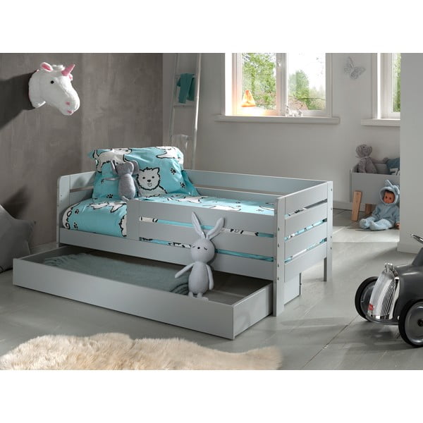 Hall sahtel lastevoodi alla 70x140 cm Peuter - Vipack-image-1