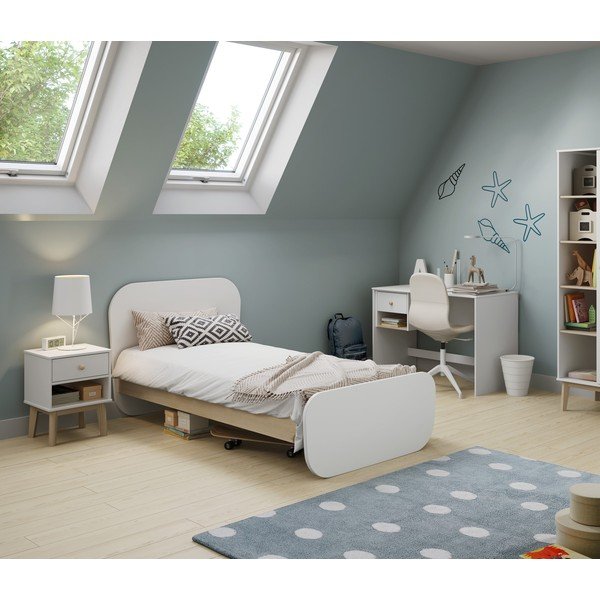 Valge laste öökapp Esteban - Marckeric-image-1