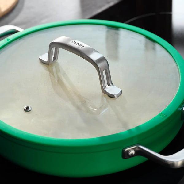 Alumiiniumist pann koos kaane ja mittenakkuva pinnaga ø 28 cm tegame Meda 3.0 - FABINI-image-2