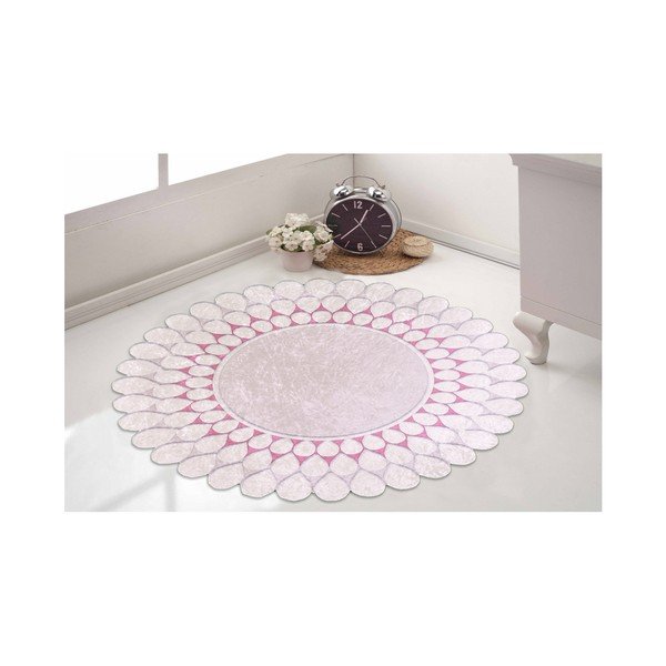 Vaip Zinno , ⌀ 80 cm Pembe - Vitaus-image-1