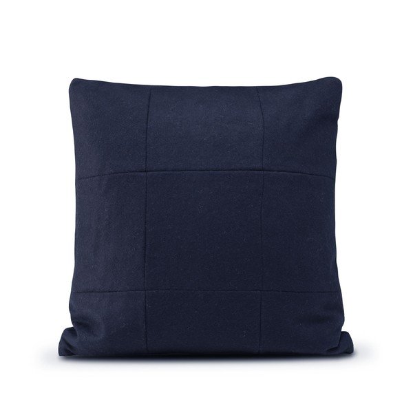 Tmavě modrý vlněný povlak na polštář HF Living Felt Navy, 50 x 50 cm-image-1