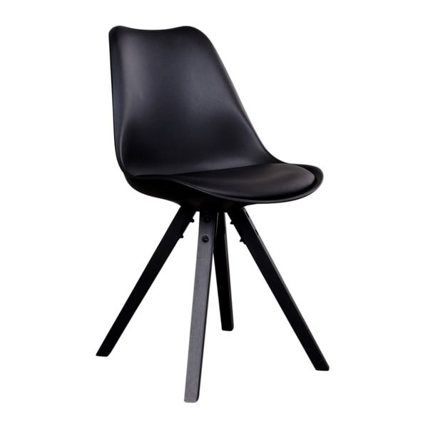 2 musta toolist koosnev komplekt mustade jalgadega Bergen - House Nordic