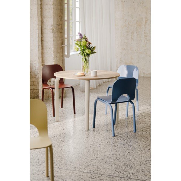 Ümmargune söögilaud tammepuust pealispinnaga, ø 100 cm Meko - noo.ma-image-4