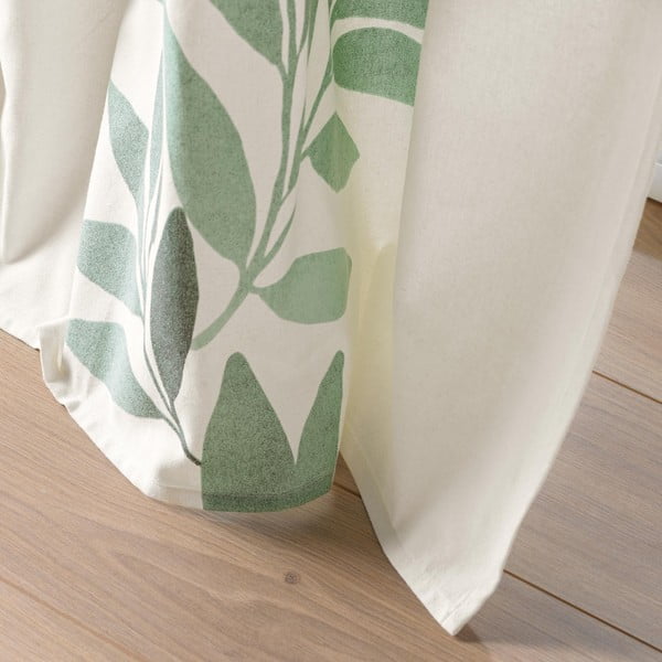 Valge-roheline kardin 140x260 cm Nymphea - douceur d'intérieur-image-2