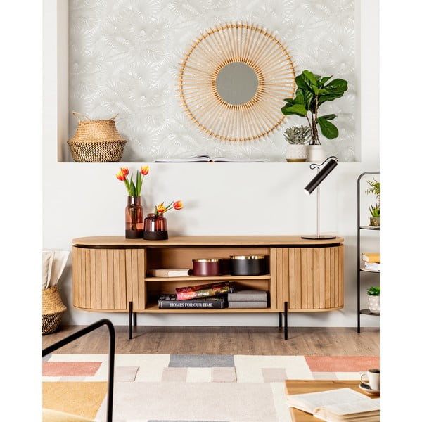 Mangopuidust TV-alus 160x56 cm Licia – Kave Home-image-1