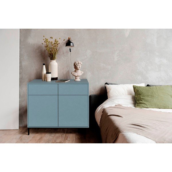Helesinine madal kummut 90x84 cm Wilson - Really Nice Things-image-1