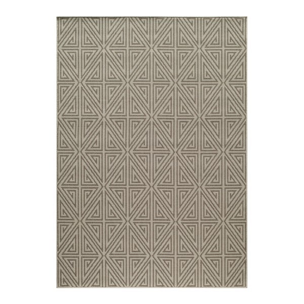 Šedobéžový koberec Nourison Baja Apuri, 290 x 201 cm