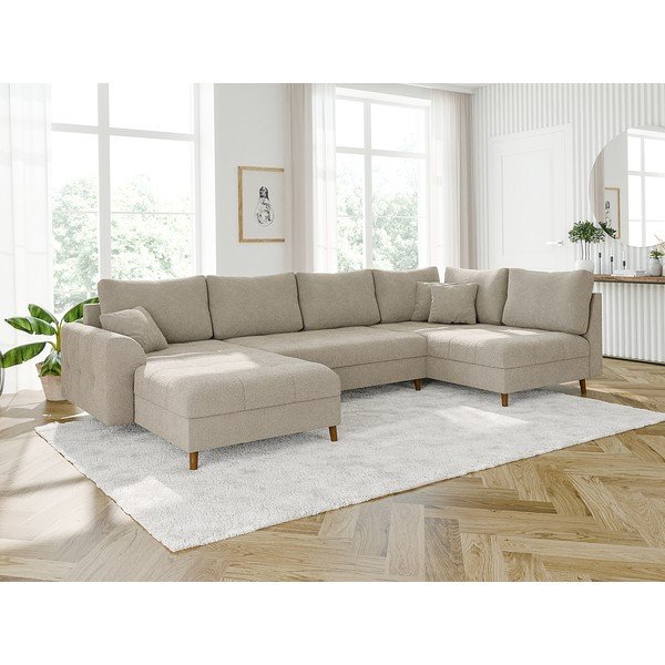 Beež bukleekangast nurgadiivan (vasak nurk/"U") Ariella - Ropez-image-3