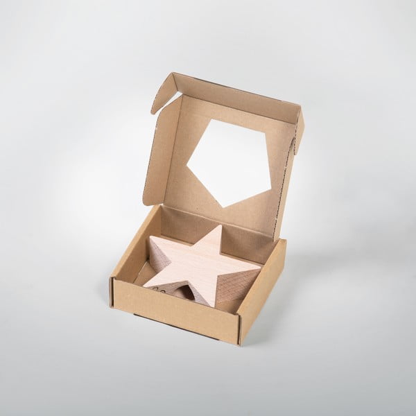 Puidust täht dekoratiivse jõulupuu jaoks Väike - Spira-image-4