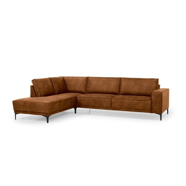 Helepruun kunstnahast nurgadiivan (vasak nurk) Copenhagen - Scandic-image-2