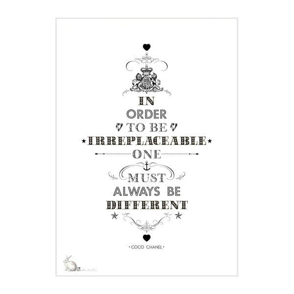 Plakát Coco Chanel, 30x40 cm