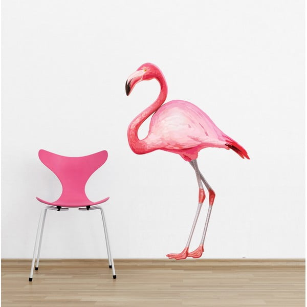 Dekorativní samolepka na zeď Flamingo