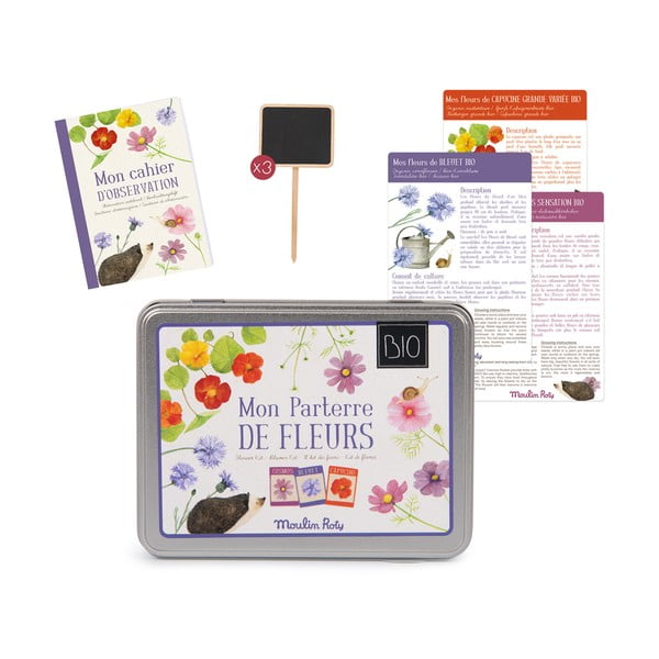 Set květinových semínek a černých popisovacích tabulek Moulin Roty-image-2