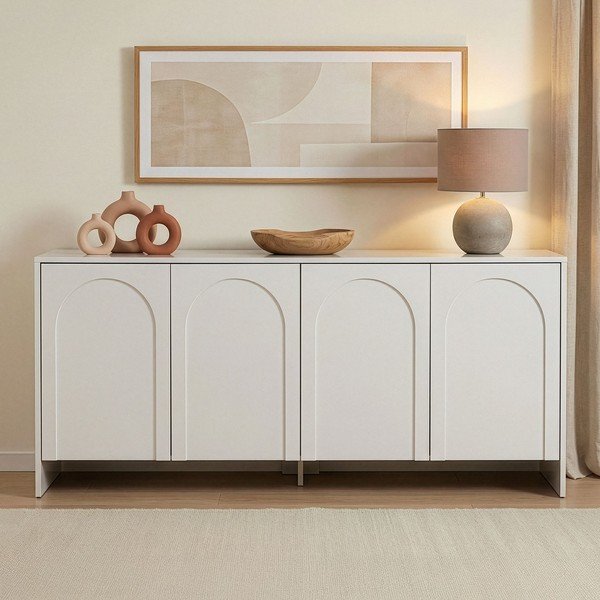 Valge kummut 180x80x45 cm Arlen  - Kalune Design-image-1