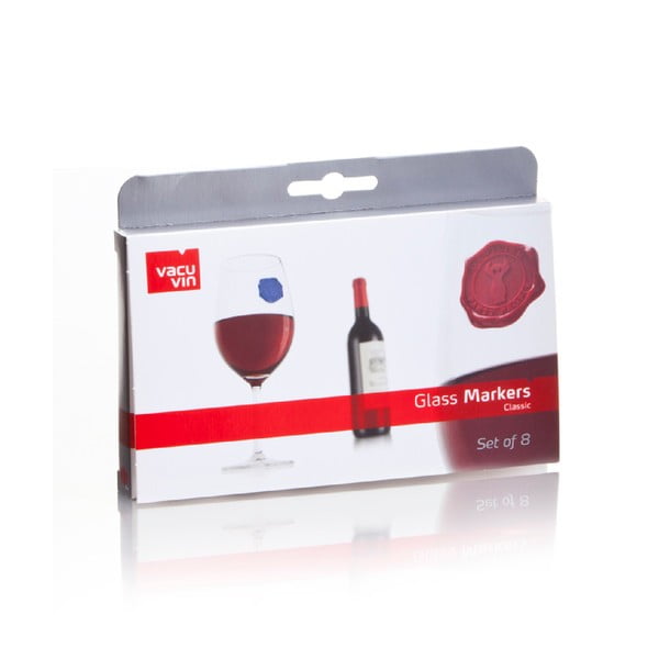 Sada 8 kusů samolepek na sklenici na víno Vacu Vin-image-2