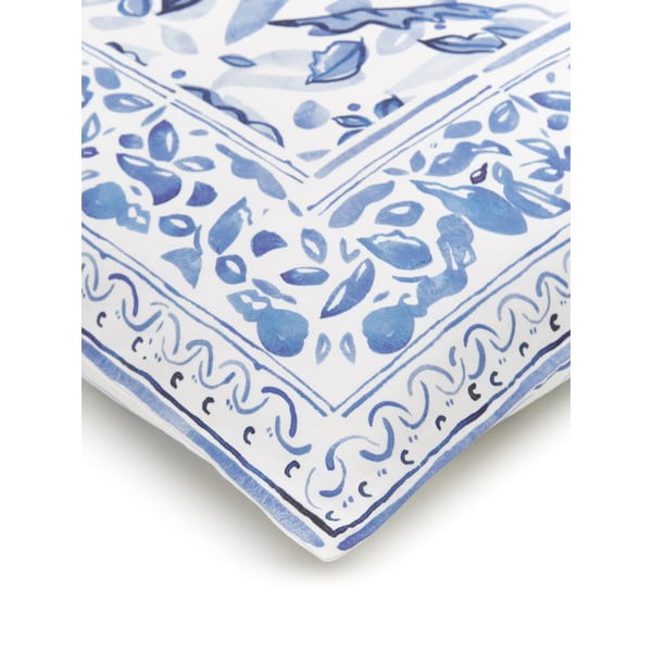 Sinine ja valge üheinimesevoodipesu puuvillasest satiinist , 155 x 220 cm Ryle - Westwing Collection-image-3