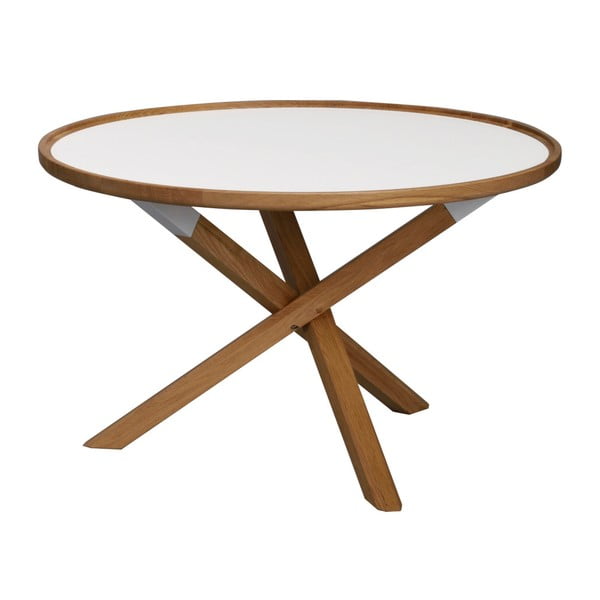 Přírodní dubový stolek Folke Sphinx, ⌀ 80 cm