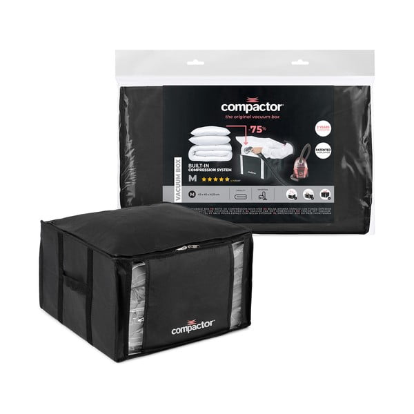 Must riiete hoiukast XXL 3D Medium, 125 l Black Edition - Compactor