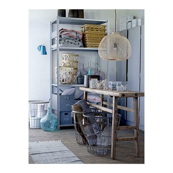 Rippvalgusti bambusest varjuga ø 42 cm Rodi - Bloomingville-image-3