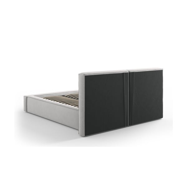 Helehall polsterdatud kaheinimesevoodi koos panipaiga ja voodipõhjaga 200x200 cm Arendal - Cosmopolitan Design-image-4