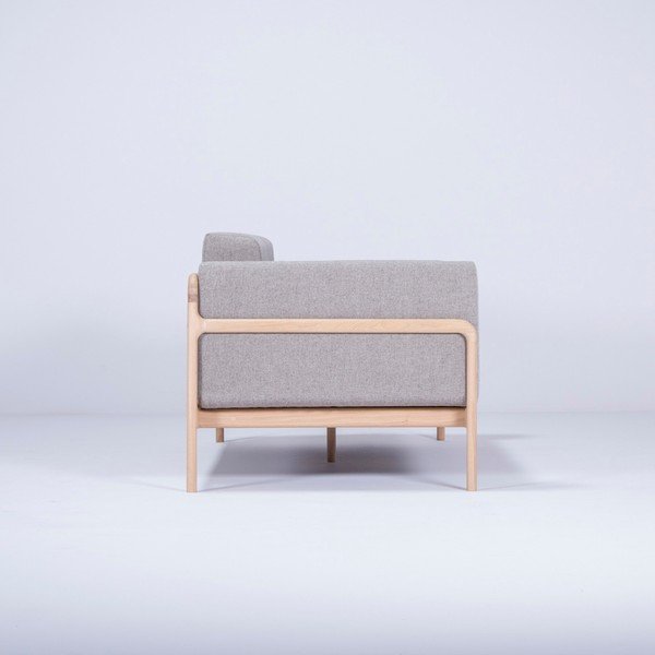 Hall diivan täispuidust tammepuidust , 180 cm Fawn - Gazzda-image-3