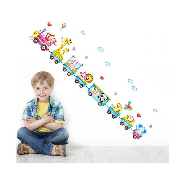 Nástěnná samolepka Ambiance Train With Animals-image-2