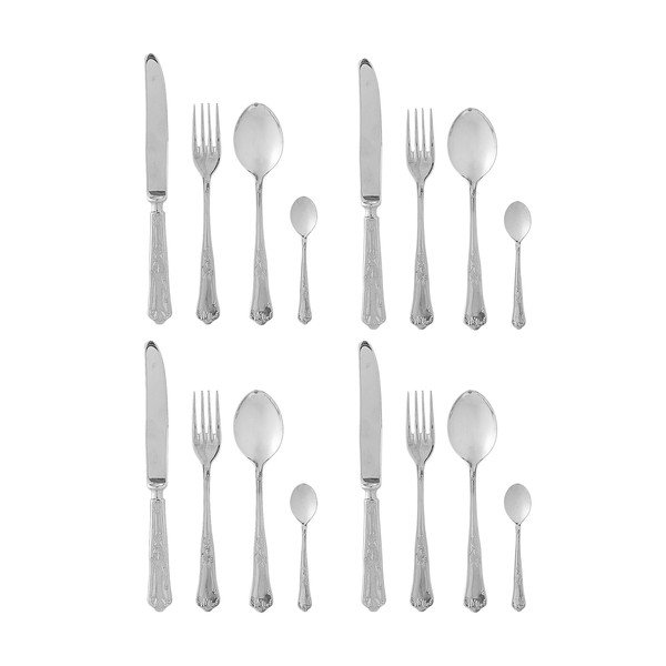 16-osaline hõbedane roostevabast terasest söögiriist Tilly - Bloomingville