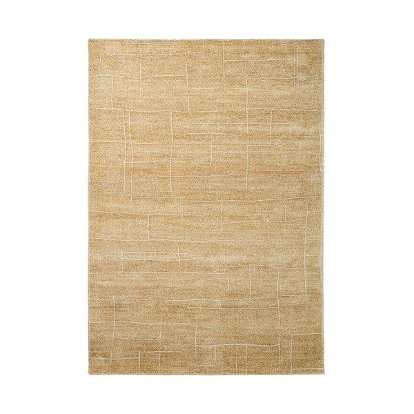 Käsitsi kootud sinepikarva vaip 160x230 cm Eloda - Kave Home