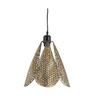 Kuldne rippvalgusti metallist varjuga ø 24 cm - Ixia