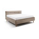 Beež polsterdatud kaheinimesevoodi koos voodipõhja ja panipaigaga 180x200 cm. Lotte - Meise Möbel