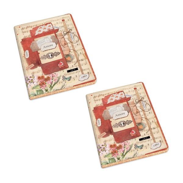 Töövihikud 2tk komplektis, 192lk A5 formaadis Love - Kartos-image-1