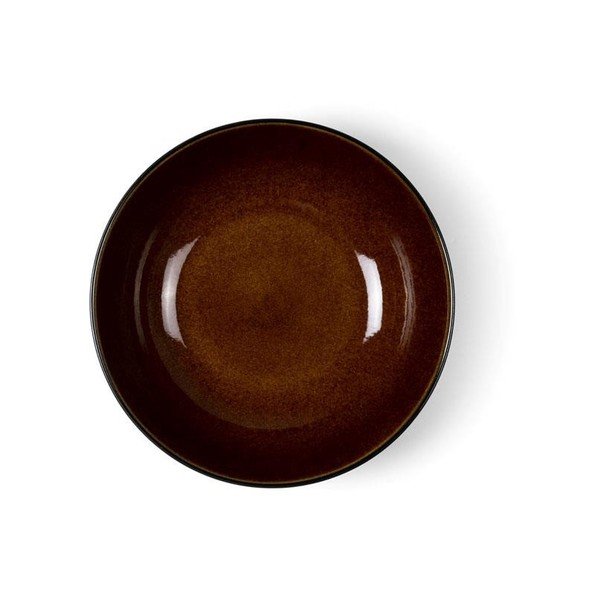 Musta ja pruuni värvi kivitoorne salatikaussi, ø 24 cm - Bitz-image-1
