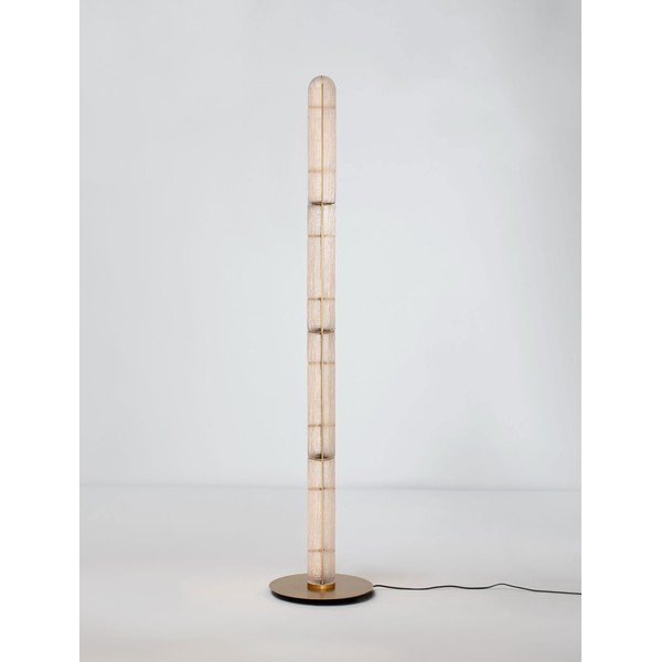 Messingivärvi metallist LED-põrandalamp klaasist varjuga (kõrgus 165,5 cm) Gloree - Nova Luce-image-4