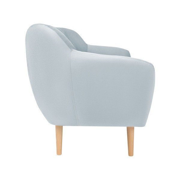 Světle modrá sametová pohovka Mazzini Sofas Sardaigne, 158 cm-image-2