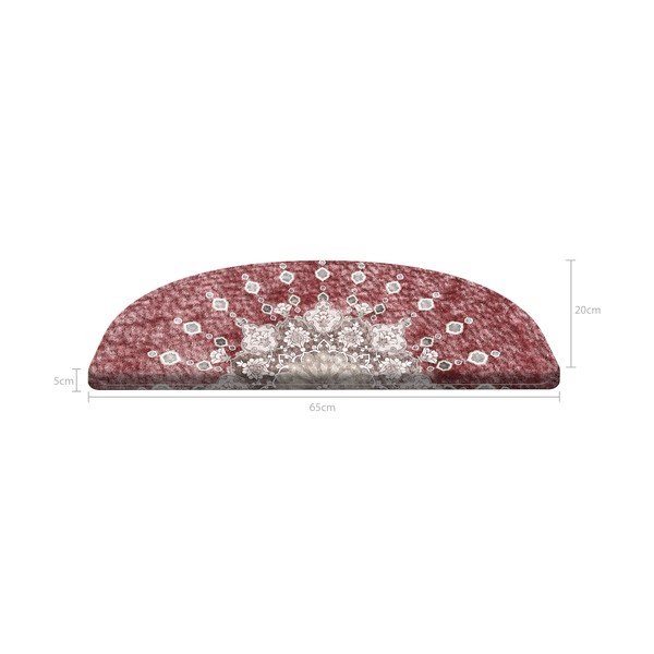 Punased trepiastmed komplektis 16 tükki 65x20 cm Chakra - Vitaus-image-4