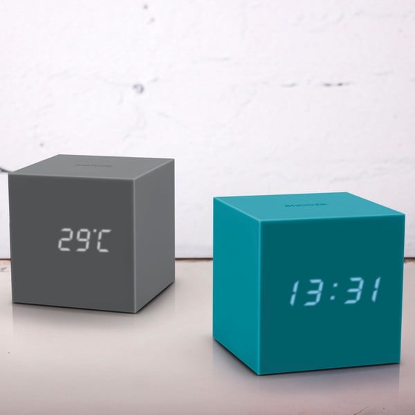 Sinine LED äratuskell Gravity Cube Gravity Cube Click - Gingko-image-1