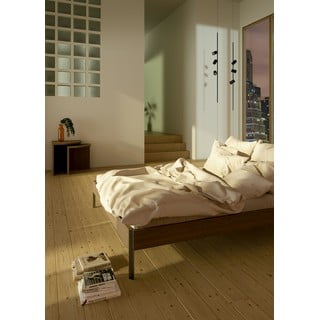 Pruun männipuidust kaheinimesevoodi koos voodipõhjaga 180x200 cm Core - Karup Design