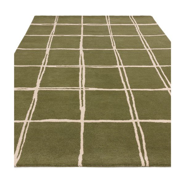Roheline käsitsi kootud villane vaip 120x170 cm - Asiatic Carpets-image-2