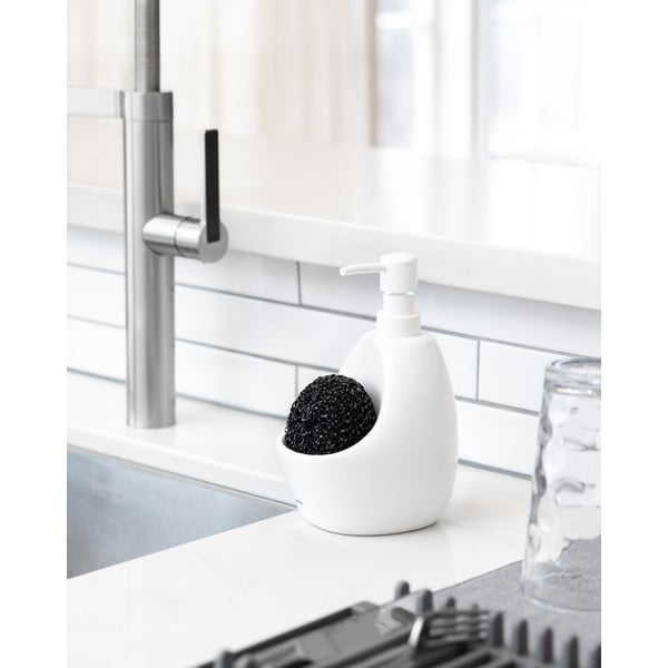 Valge keraamiline seebidosaator 590 ml Joey - Umbra-image-1