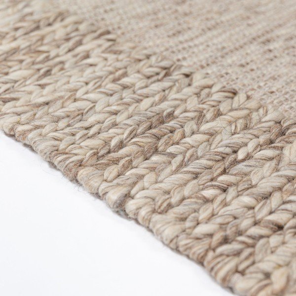Käsitsi kootud villasegu vaip naturaalses värvitoonis 120x170 cm Rue - Flair Rugs-image-4