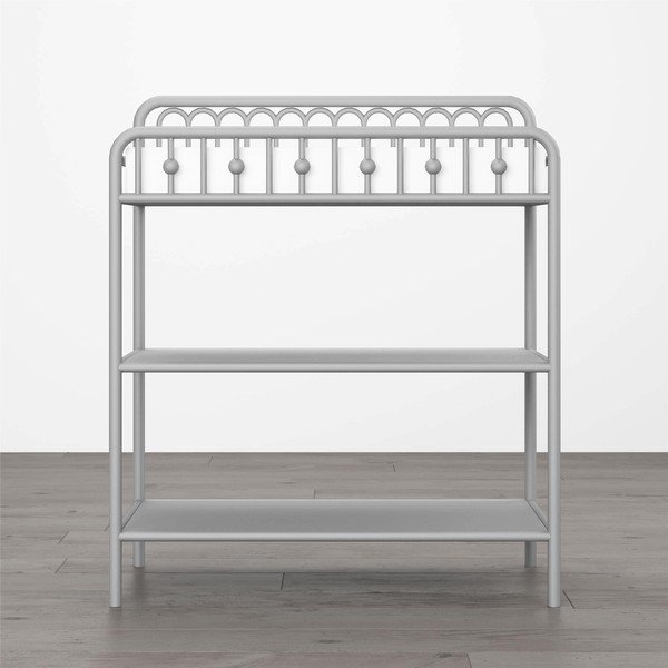Helehall metallist kõrge laste kummut mähkimislauaga 87x102 cm Monarch Hill – Støraa-image-4