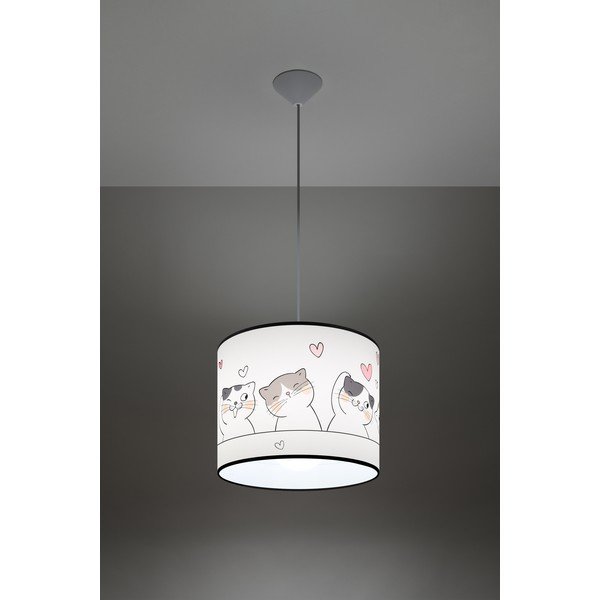 Valge laste valgusti Puss - Sollux-image-1