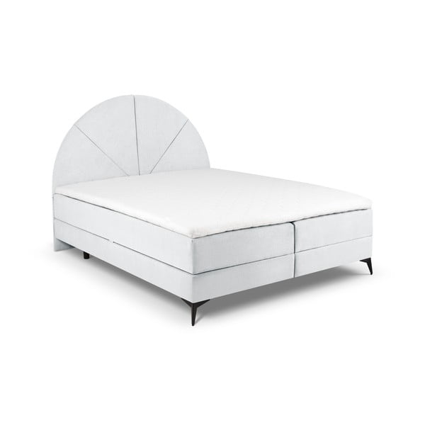 Helehall boxspring-voodi koos hoiualusega 160x200 cm Sunset - Cosmopolitan Design