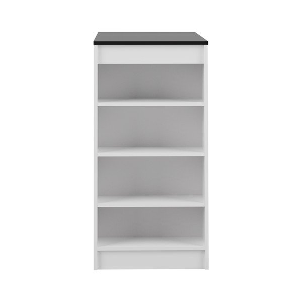 Valge baarilaua musta plaadiga 115x50 cm Aravis - TemaHome-image-3