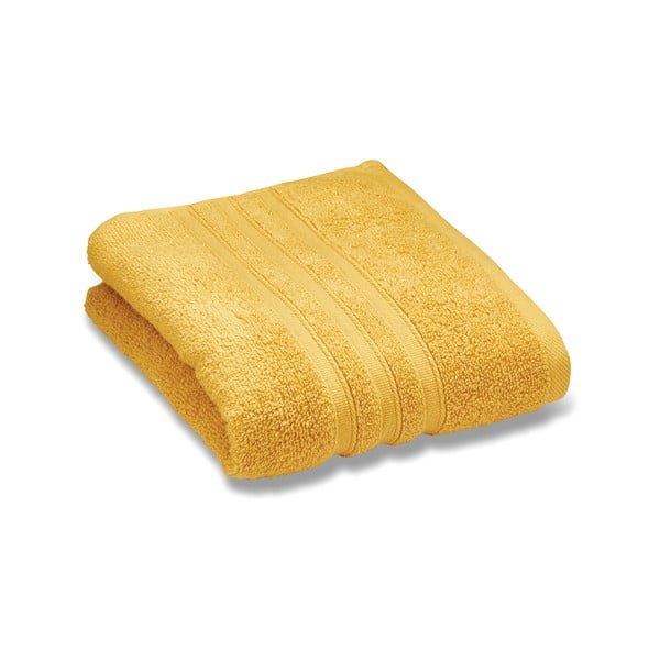 Kollane puuvillane froteerätik 90x140 cm Zero Twist - Catherine Lansfield