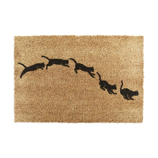 Kookosmatt 60x90 cm Jumping Cats - Artsy Doormats