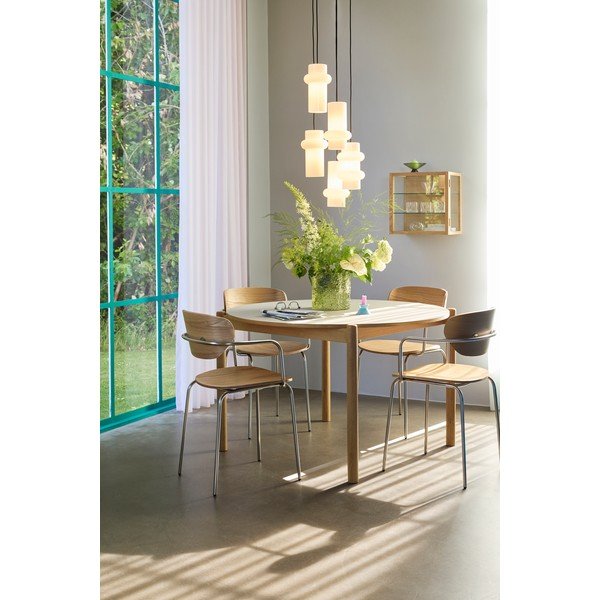 Valge klaasist ripplamp ø 15 cm Pilule - Hübsch-image-4