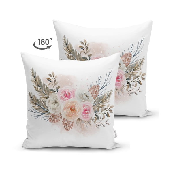 Povlak na polštář s květinovým vzorem Minimalist Cushion Covers, 45 x 45 cm