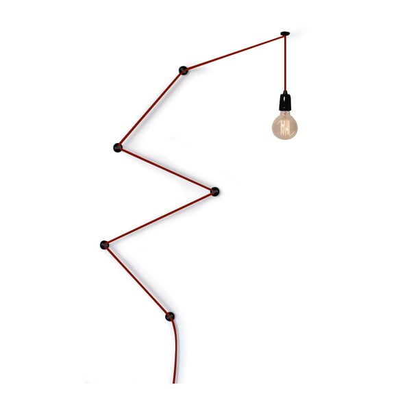 Červený kabel pro nástěnné a stropní osvětlení Filament Style Snake