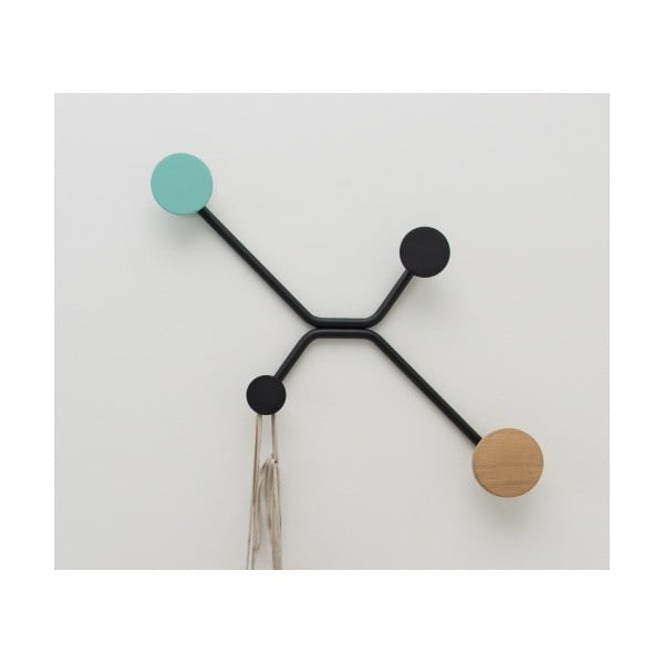 Must seinakinnitus piparmündirohelise detailiga Hook - Gazzda-image-3